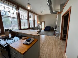 East Side - Kitchen and Living Area